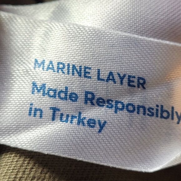 Marine Layer Wide Leg Pants in Olive - Picture 8 of 11